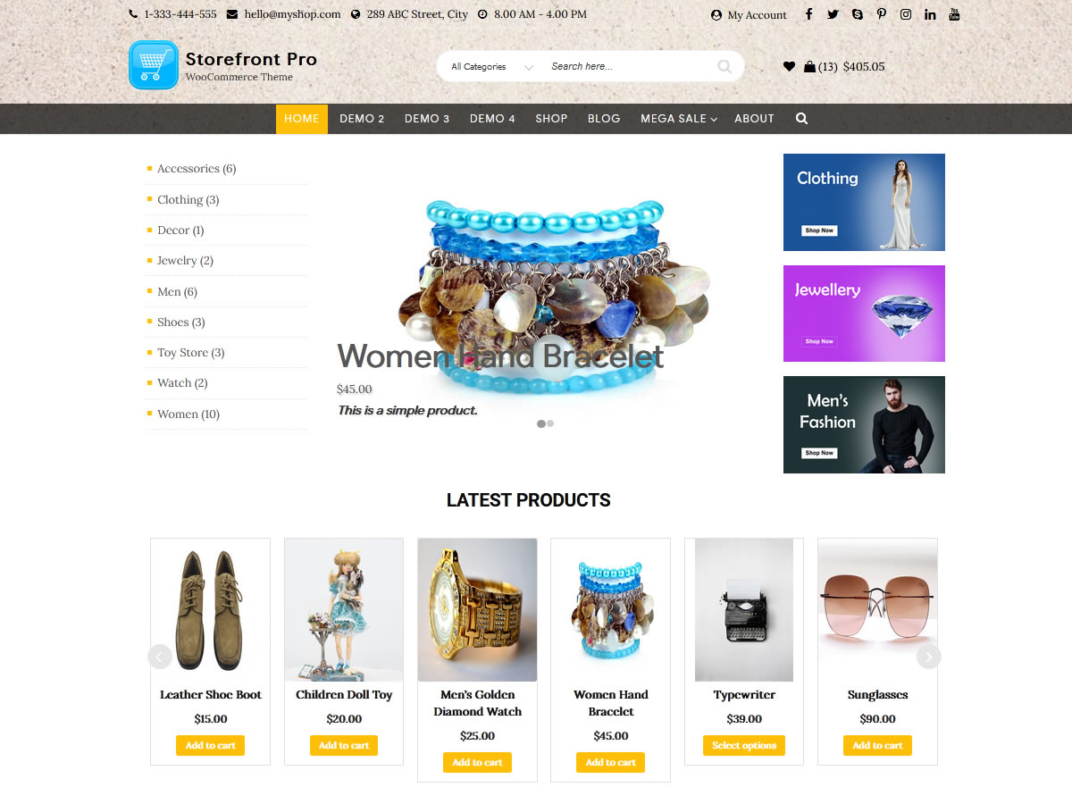 Wordpress Store Front Theme Ceylon Themes